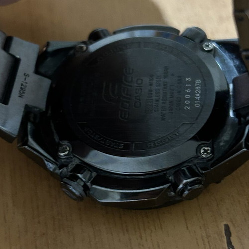 Casio Edifice Wave Ceptor EQW-M1100 solar black watch used