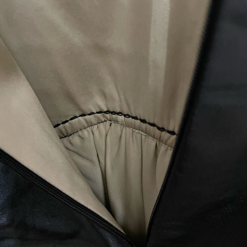 Rococo dress like new, leather halter bust, satin champagne double fabric