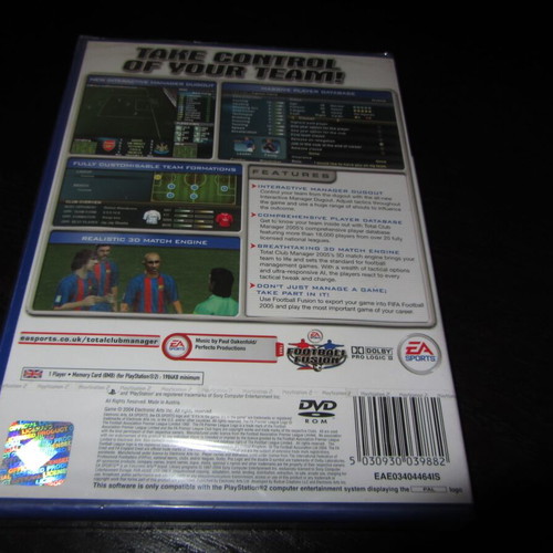 Total Club Manager 2005 Sony PS2 καινούργιο σφραγισμένο