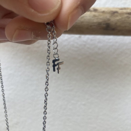 Folli Follie stainless steel necklace, silver