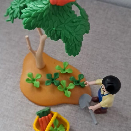 Playmobil farmer in the garden like new
