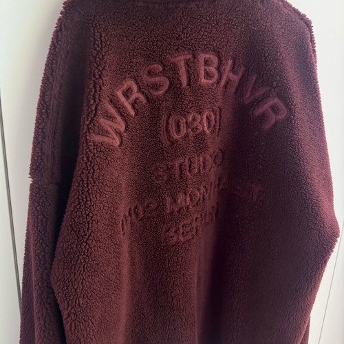 Wrstbhvr fleece jacket oversized fit like new, size M