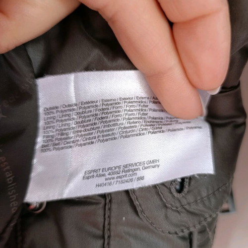 Esprit warm jacket size M like new, khaki color