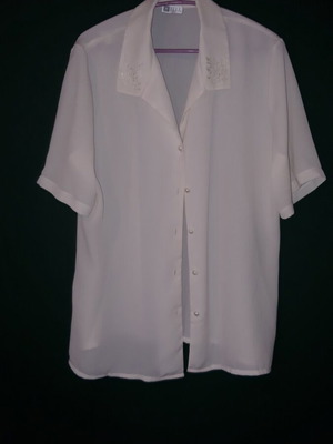Women's short-sleeve sugar shirt muslin size L like new