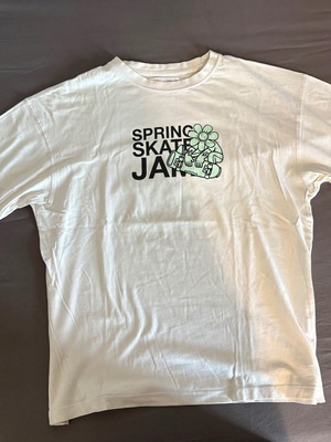 Zara kids' t-shirt used, white and green, age 14