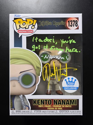 Funko Pop Kento Nanami #1378 funkoshop exclusive υπογεγραμμένο σαν καινούργιο