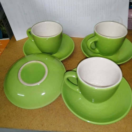 Ceramic coffee cups vintage used