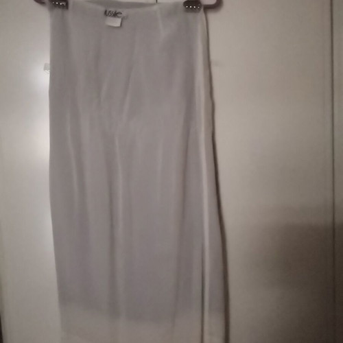 Lussile official skirt, like new, grey-sky blue and ivory muslin fabric