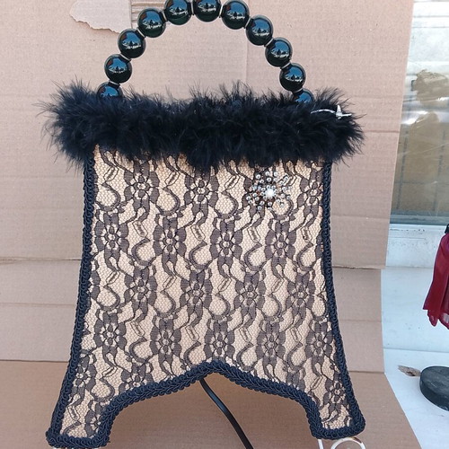Portable lamp bag used, lace 38cmX26cm