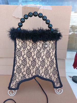 Portable lamp bag used, lace 38cmX26cm