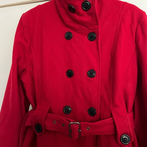 Women's coat used, red, size XL-XXL