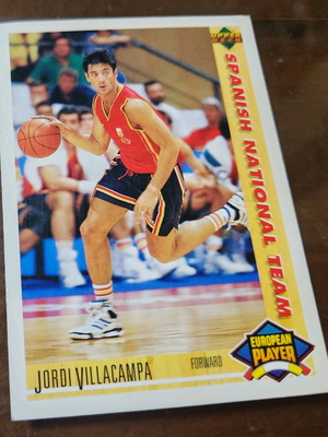 1991-92 Upper Deck European Player International Jordi Villacampa card like new