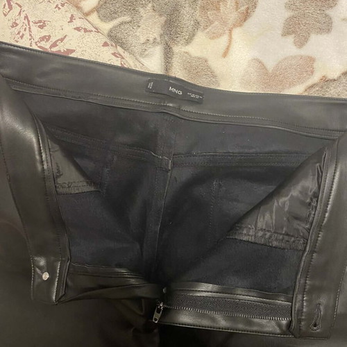Mango leather pants new, black, size XXXL