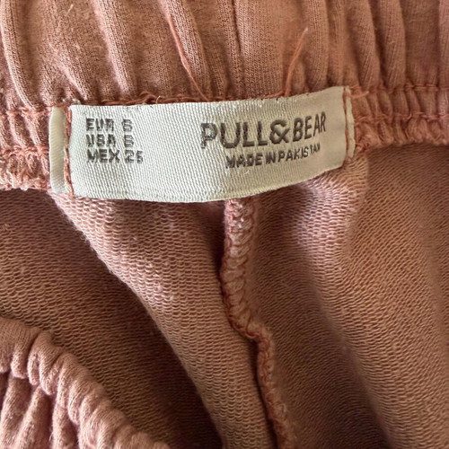 Pull & Bear top and shorts set used, dusty pink and nude, size S