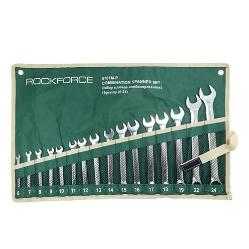 RockForce combination spanner set 6-24 mm 16 pieces new