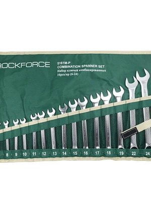 RockForce combination spanner set 6-24 mm 16 pieces new