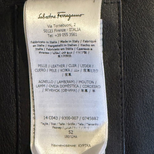 Suede leather jacket Salvatore Ferragamo brown, size 52, like new