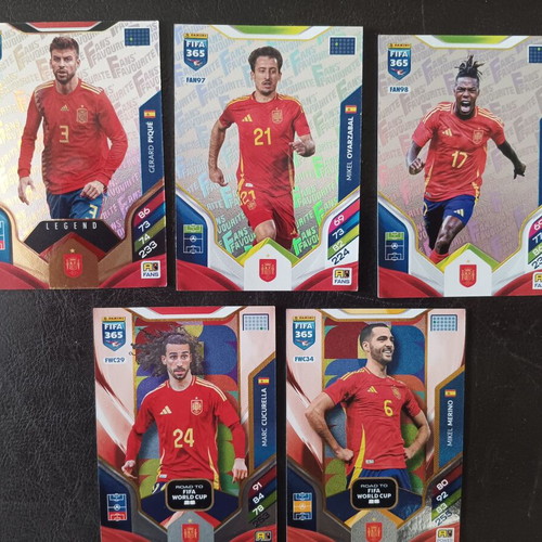 Adrenalyn XL 2026 Panini FIFA 365 cards Spain and Argentina national teams like new