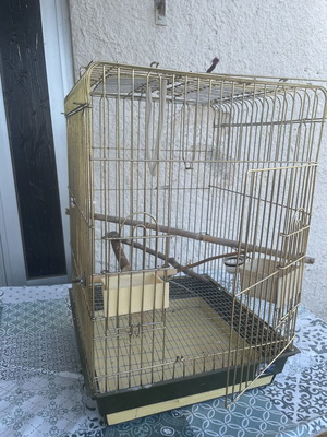 Cockatiel birdcage used, medium size