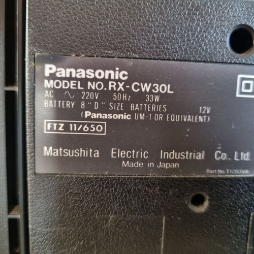 Panasonic RX-CW30L Boombox vintage 80s
