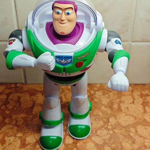 Buzz Lightyear Electronic Walking Figure Toy Story 4 like new
