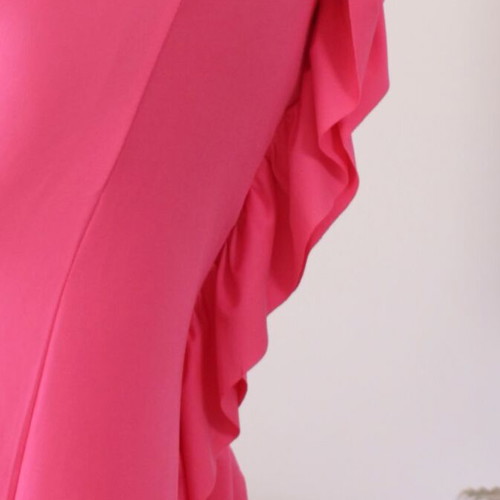 Flamenco style one-piece swimsuit pink new