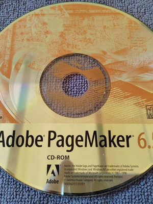Adobe PageMaker 6.5 CD-ROM vintage software for Windows 95 and NT 4.0 like new
