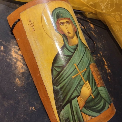 Saint Euthymia used on tile 20.5x14 cm