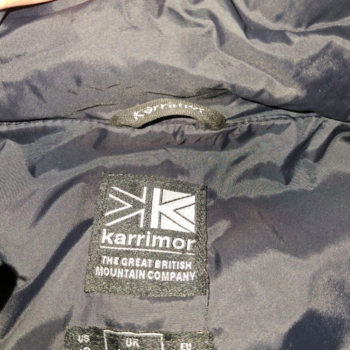Karrimor Puffer Jacket like new, blue/black, size S