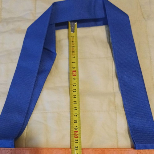 VICHY Beach Tote orange with striped lining new and unused