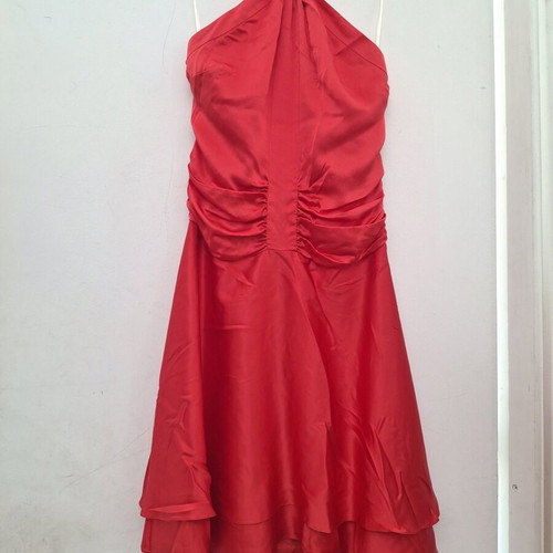 Fani Couture Silk Dress Size S Red like new
