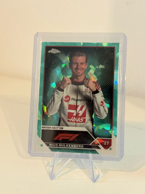 2023 Topps Chrome Sapphire F1 Nico Hulkenberg Aqua card Mint #/99