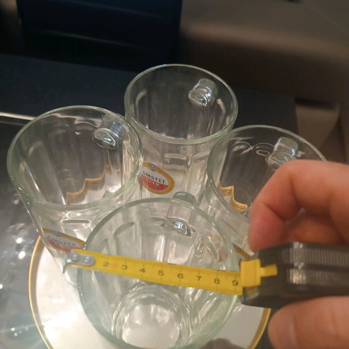 Amstel beer glasses set of 4 like new, large
