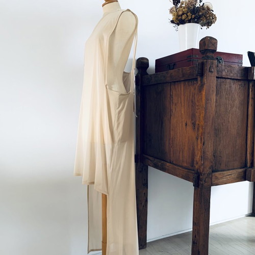 Asymmetric Tunic Ioanna Kourbela new, beige, size S