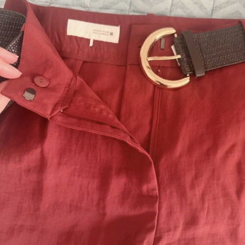 Zara bermuda shorts, red