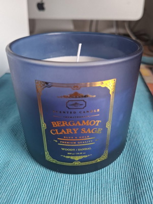 Lawrence Grey Bergamot Clary Sage scented candle 300g new