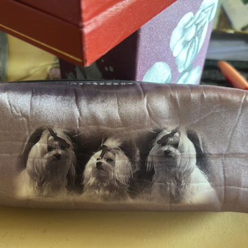 Pencil Case with Dogs New Sunshine vintage, unused