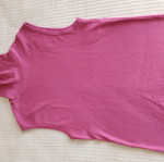 Benetton sleeveless turtleneck top used, pink fuchsia, size small