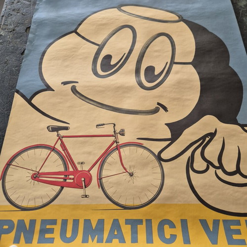 Michelin Bibendum Velo vintage reproduction poster 67x50cm