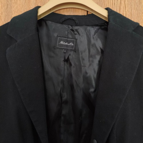 Mitch & Co. Black Blazer Women M-L Like New Classic Fit