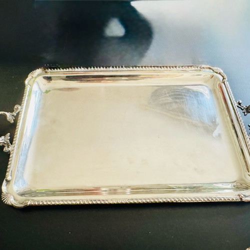 Silver Serving Tray 900, like new, 674g, vintage design
