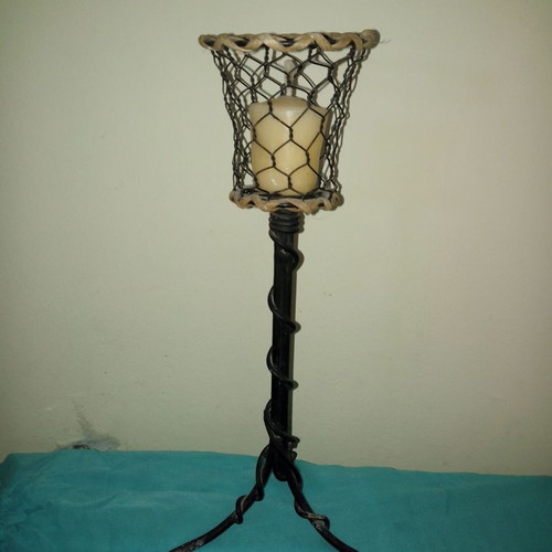 Metal candlestick used with unique design