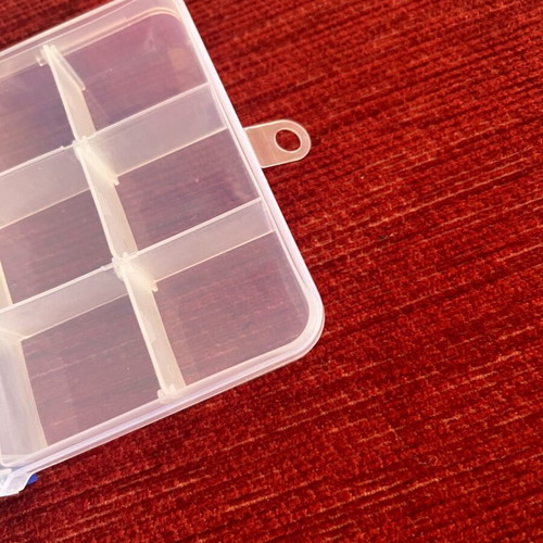 Jewelry storage box new with 15 compartments transparent