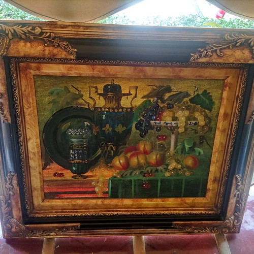 Fruit-themed painting like new, 50x60 cm with frame