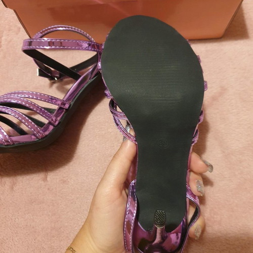 Stephan shoes new, purple metallic color, size 38
