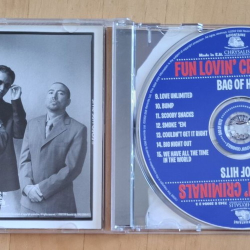 Fun Lovin' Criminals Bag Of Hits CD like new, hip-hop compilation