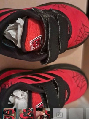 Adidas Spiderman kids sport shoes like new