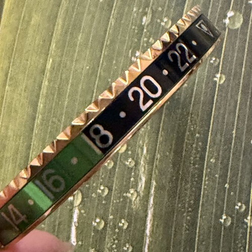 Oyster Spedometer Unisex bracelet new, black and green stainless steel