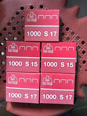 Romeo Maestri Stapler Wires new, pack of 5 boxes S15 & S17