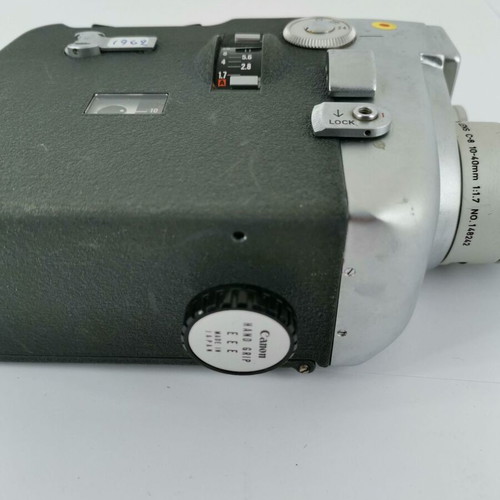 Canon Motor Zoom 8 video camera used, vintage 1962, functional